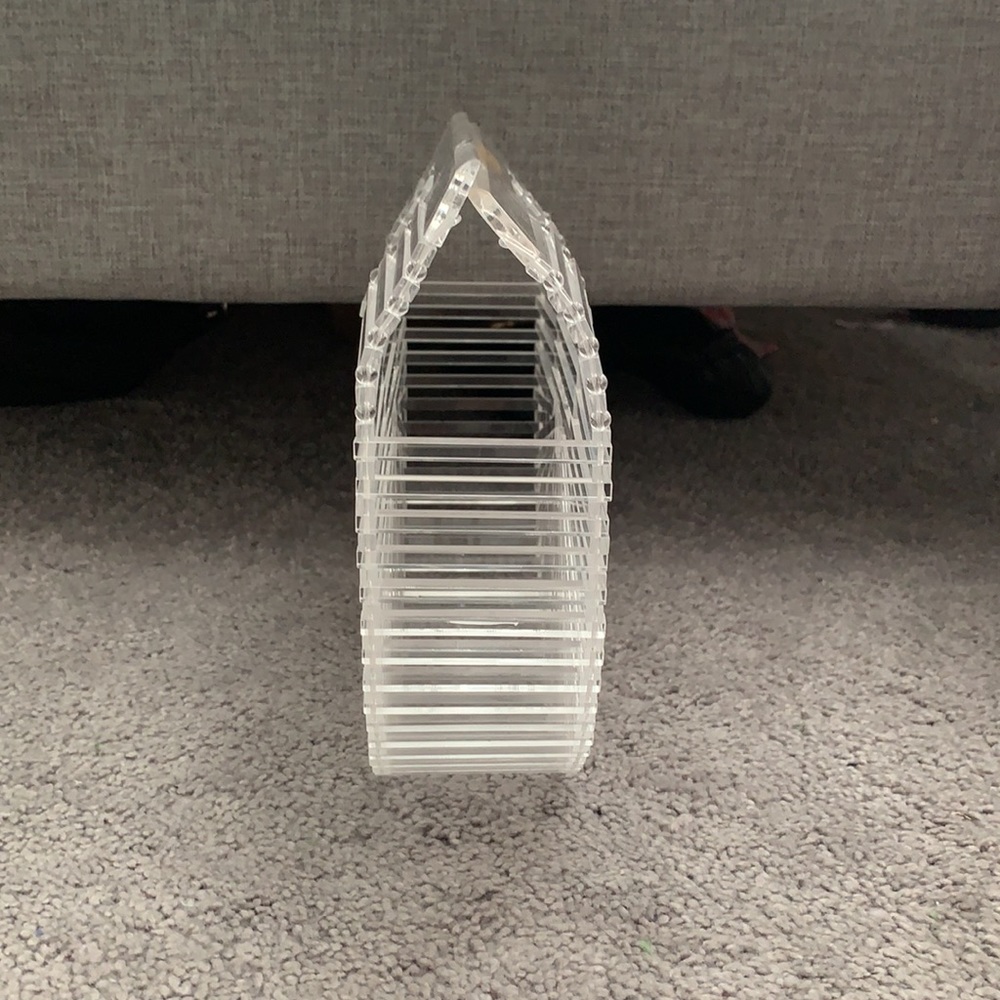Cult Gaia clear/acrylic top handle clutch - Picture 5 of 6